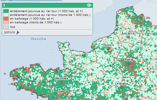 cartes des élections municipales de 2014 en France