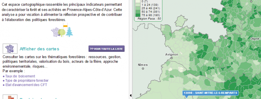 OFME : taux de boisement