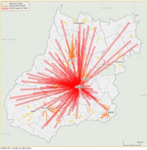 flux mapa de saùde goias