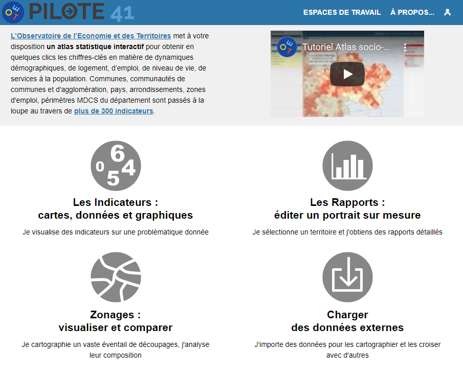 Atlas socio-économique du Loir-et-Cher - Page d'accueil