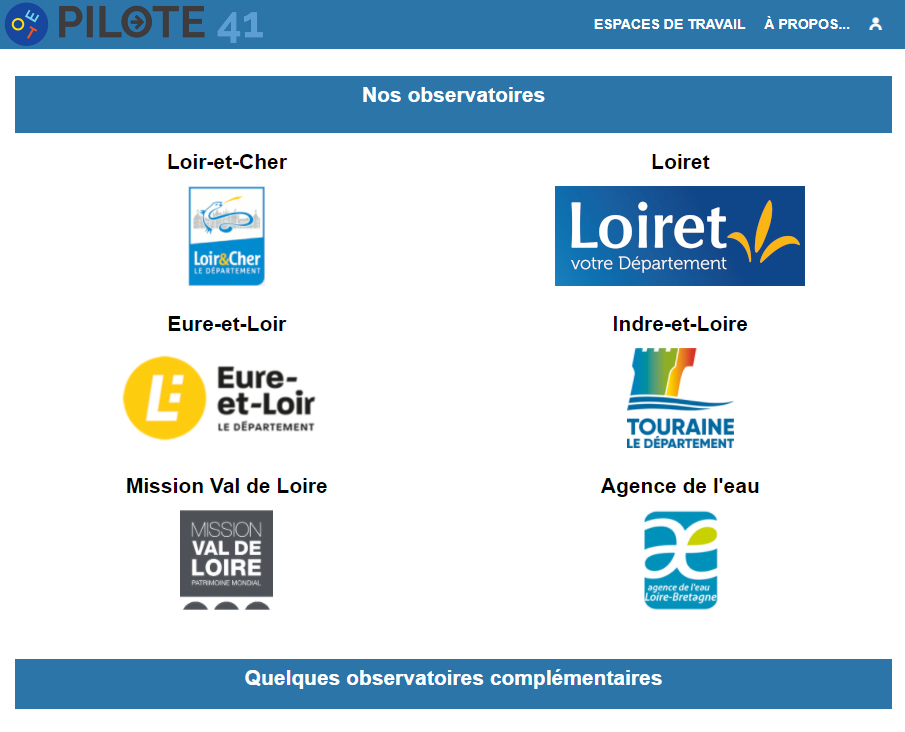 Others observatories of the French Loir-et-Cher territorial information platform