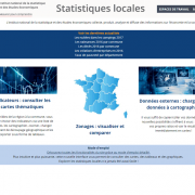Insee Statistiques Locales page d'accueil
