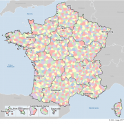 Appartenance des communes aux intercommunalités en 2017