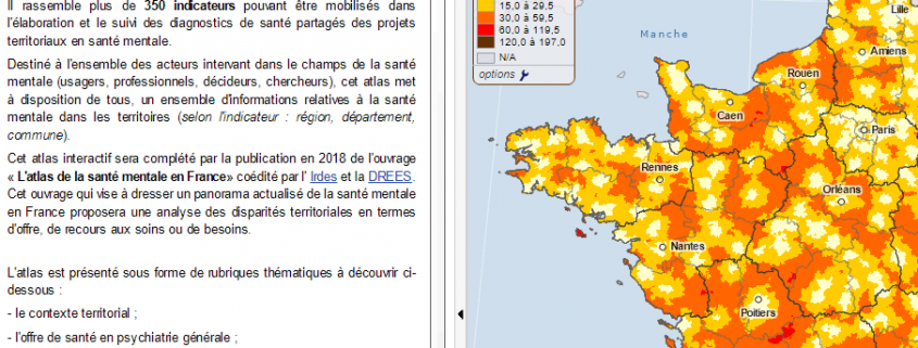 atlas santé mentale : temps d'accès