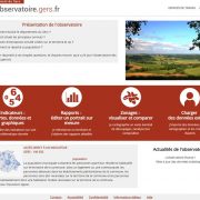 Observatoire des territoires gersois : page d'accueil