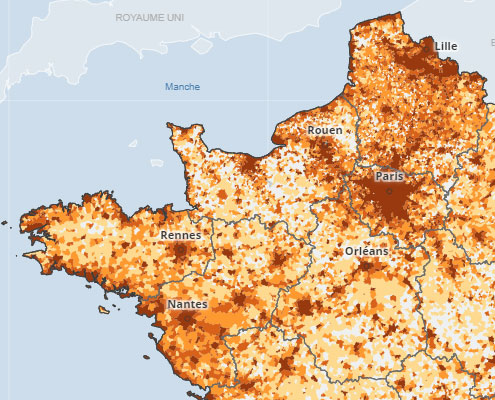 carte choroplèthe