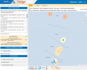 PopGis3 Tonga global map