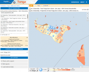 PopGis3 Tonga detailed map