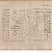 Carte Philosophique figurant la Population de la France