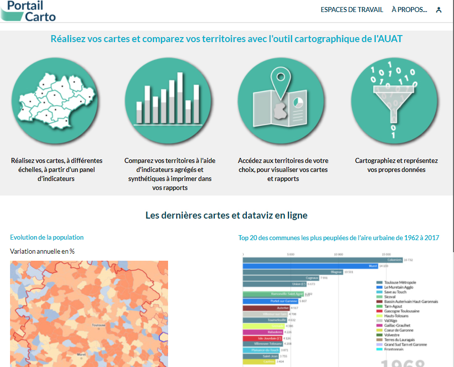 Cartographic Portal of the French Toulouse Urban Planning and Development Agency - Home