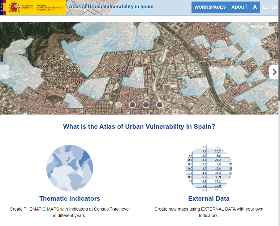 Atlas of Urban Vulnerability in Spain - Home