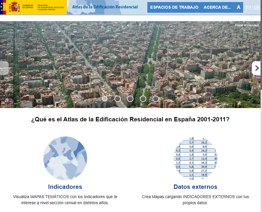 Atlas de la Edificación Residencial - Accueil