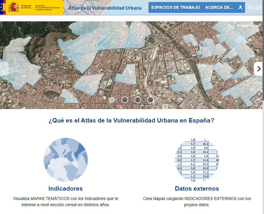 Atlas de la Vulnerabilidad Urbana - Accueil