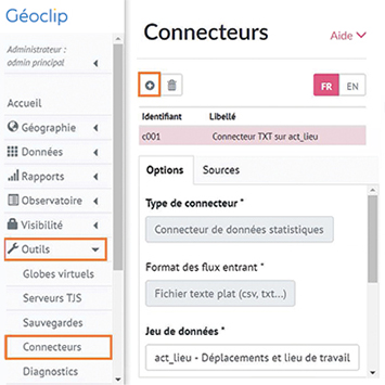 Géoclip et son module connecteurs